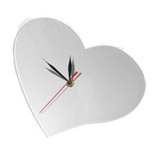 Orologio in vetro a cuore