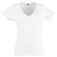 T-shirt Lady-Fit Value Weight scollo a V