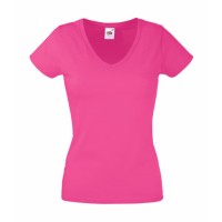 T-shirt Lady-Fit Value Weight scollo a V