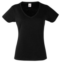 T-shirt Lady-Fit Value Weight scollo a V