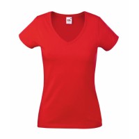 T-shirt Lady-Fit Value Weight scollo a V